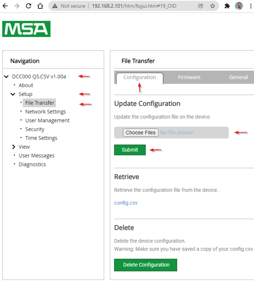 What is config file and how to upload it?5